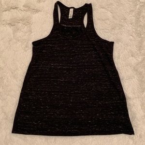 Bella Flowy Racerback Tank Black Marble